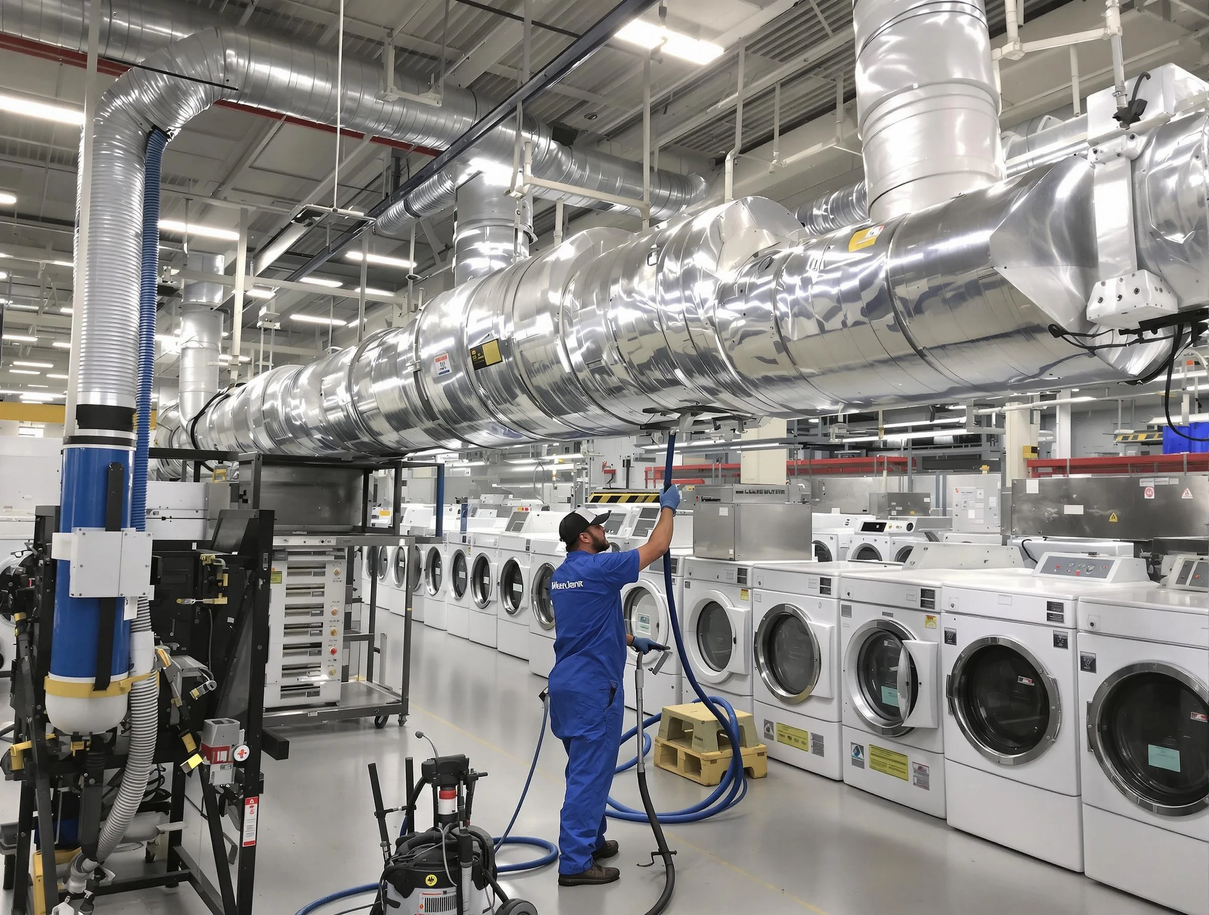 Anaheim Dryer Vent Cleaning team performing heavy-duty industrial dryer vent cleaning in Anaheim